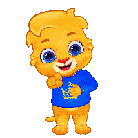 Gif animé rire lion